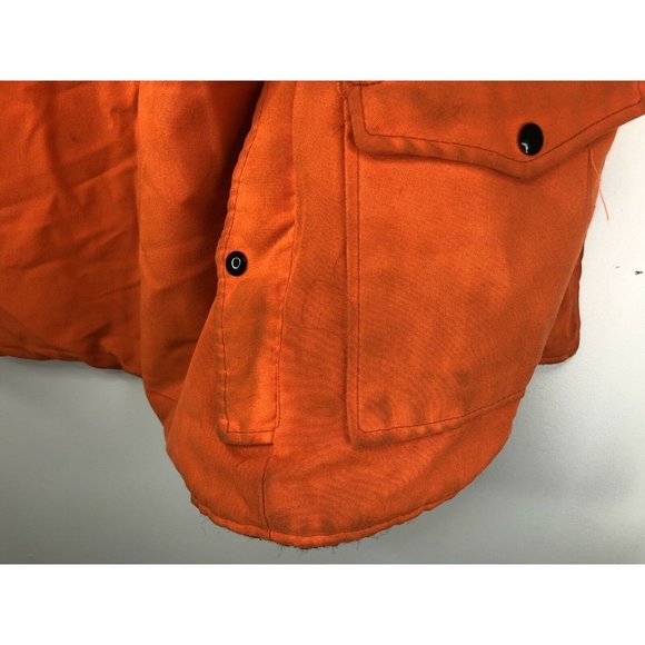 Vintage Hunting Jacket Mens XL Buffalo Plaid Reversible Warm Hipster Snap Button - Picture 6 of 6